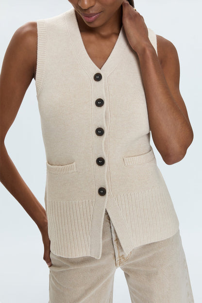 Ivory Knit Vest