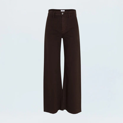 Penny High Rise Wide Leg Jean - Mocha
