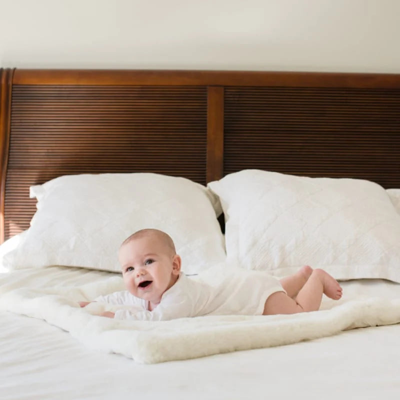Luxury Faux Fur Baby Blanket with Waterproof Backing