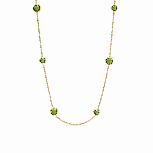 Rainbow Station Necklace - Palmetto Green