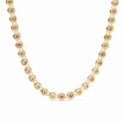 Rainbow Tennis Necklace - Champagne Radiance