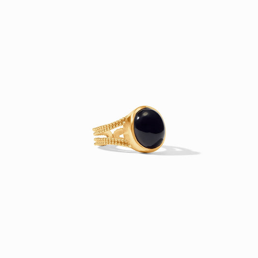 Cabochon Black Ring