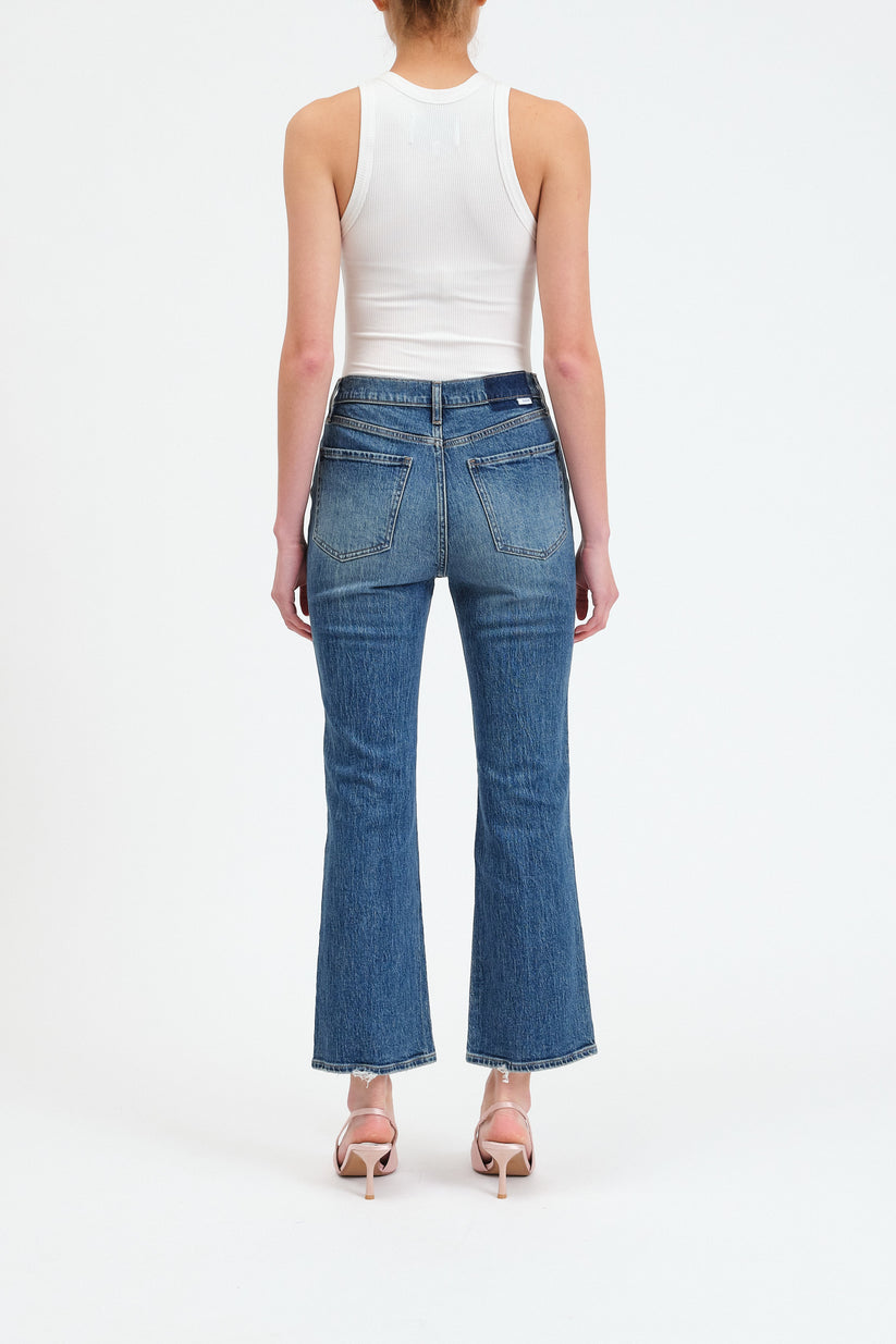 Soho High Rise Ankle Flare in Crush Hour