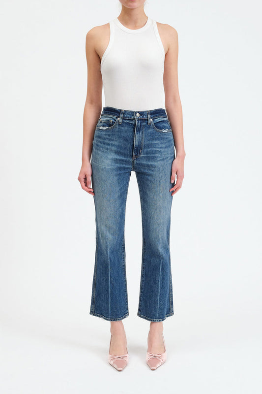 Soho High Rise Ankle Flare in Crush Hour