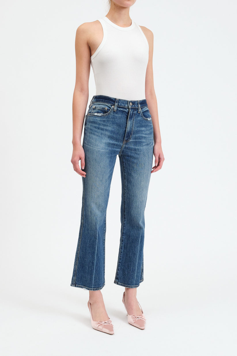 Soho High Rise Ankle Flare in Crush Hour