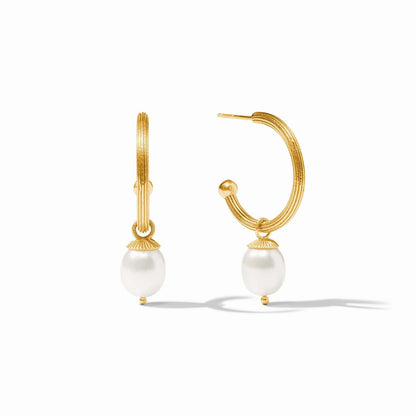 Sanibel Pearl Hoop & Charm Earring