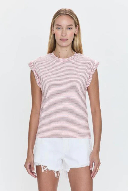 Olivia Ruby Striped Top