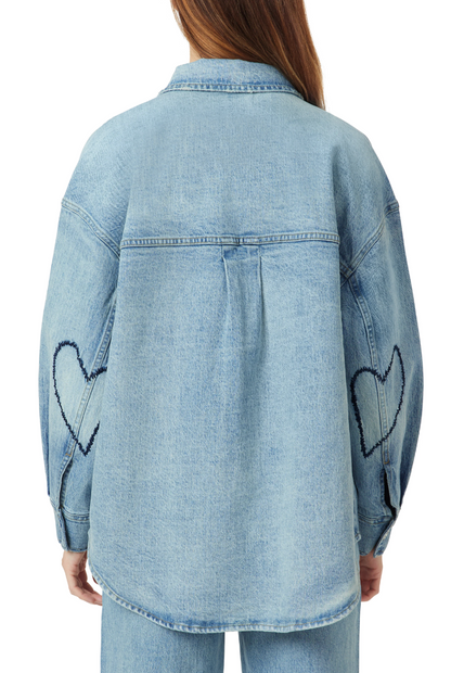 Hearted Shirt Jacket