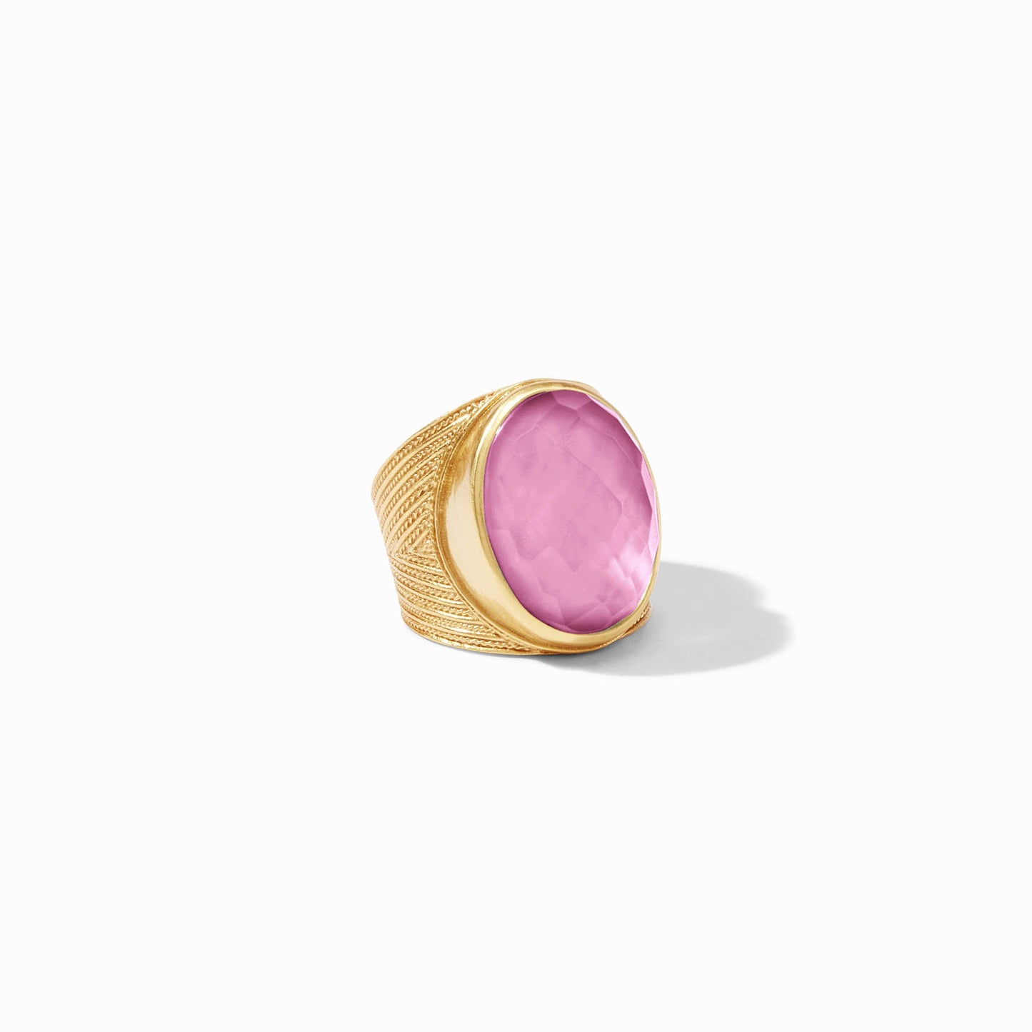 Iridescent Tourmaline Pink Verona Statement Ring