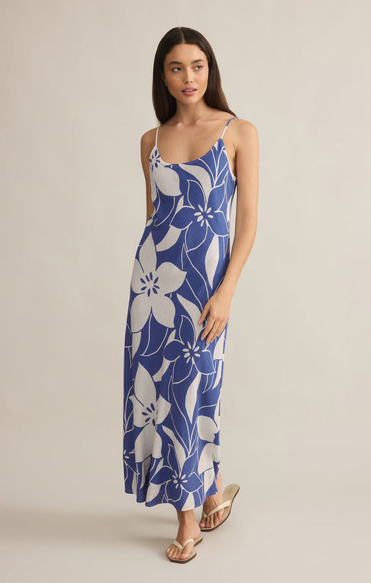 Blue Cecily Madero Maxi Dress