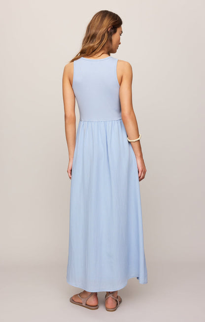 Light Blue Midi Dress