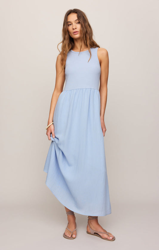 Light Blue Midi Dress