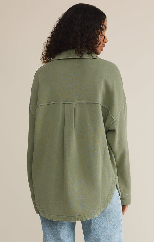 Hunter Green All Day Knit Jacket