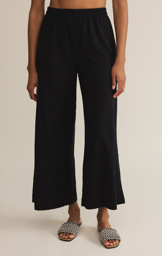 Black Scout Textured Slub Pant