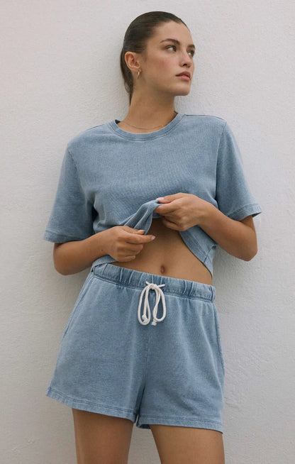 Knit Denim Short
