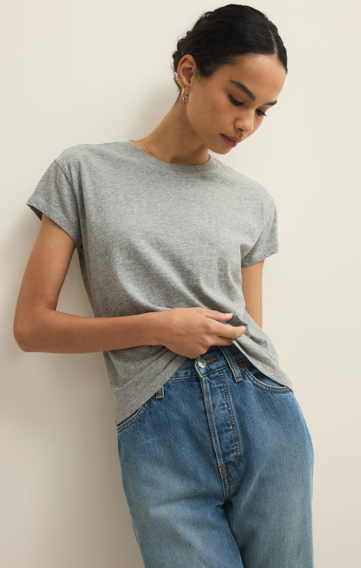Heather Grey Modern Slub Tee