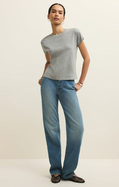 Heather Grey Modern Slub Tee