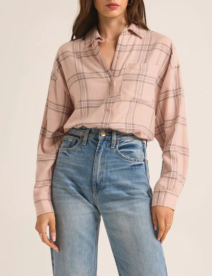 River Plaid Button Up