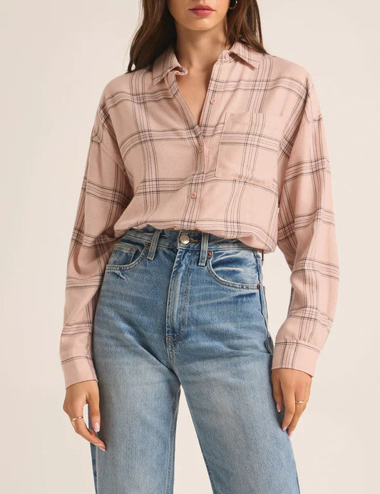 River Plaid Button Up