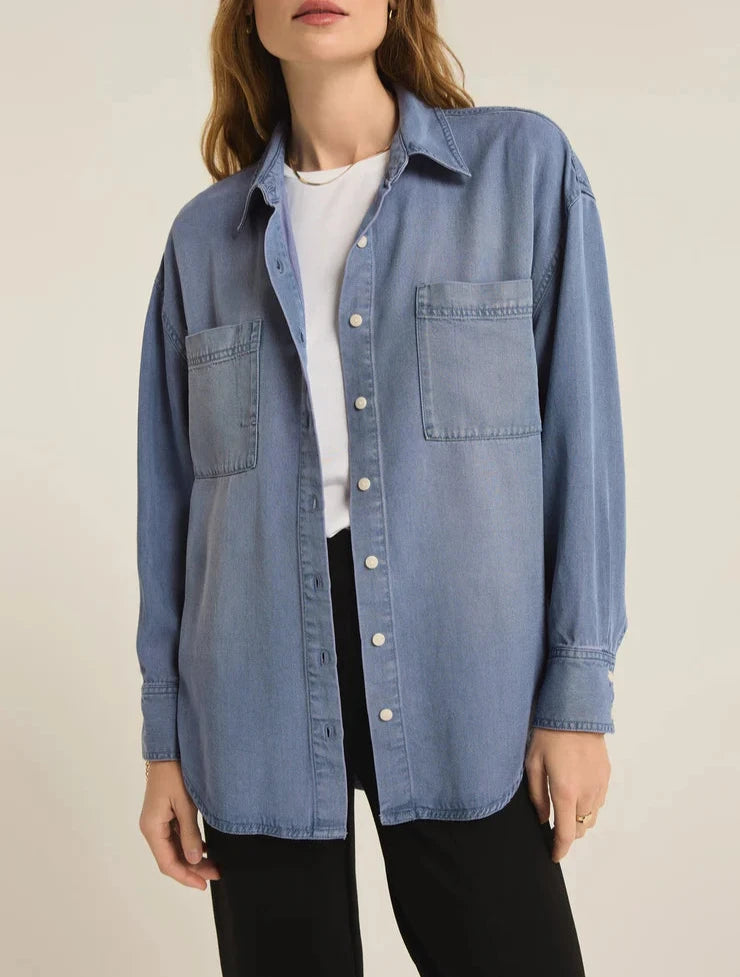 Colbie Chambray Top