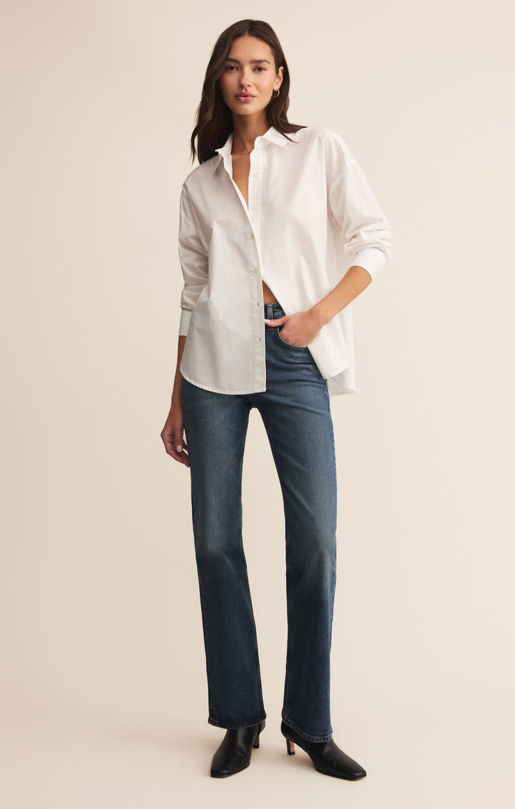 Elevated Poplin Button Up