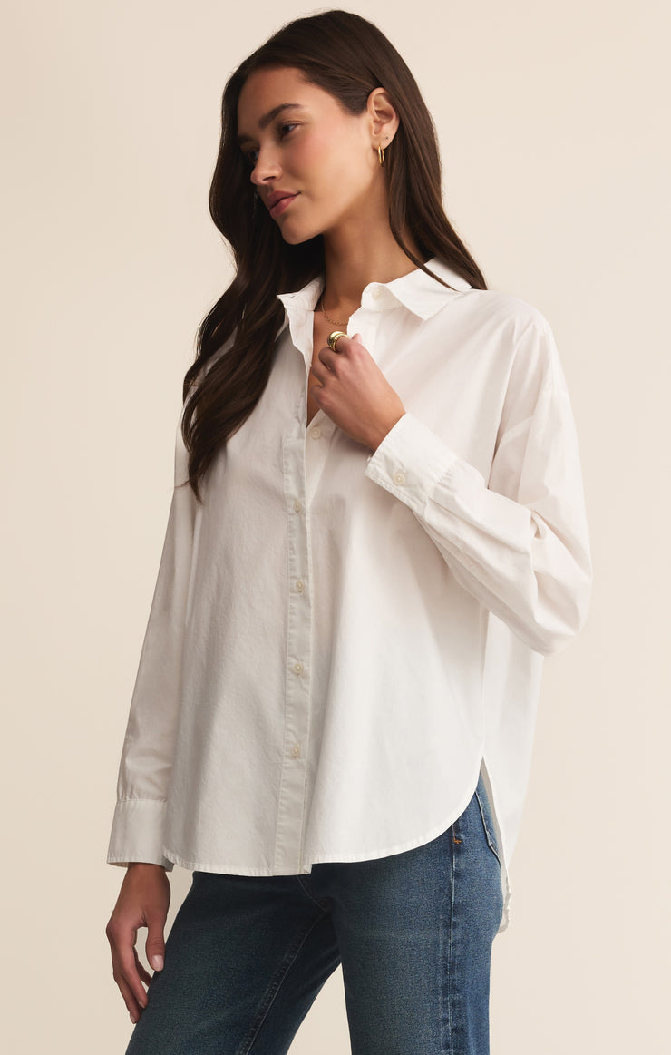 Elevated Poplin Button Up