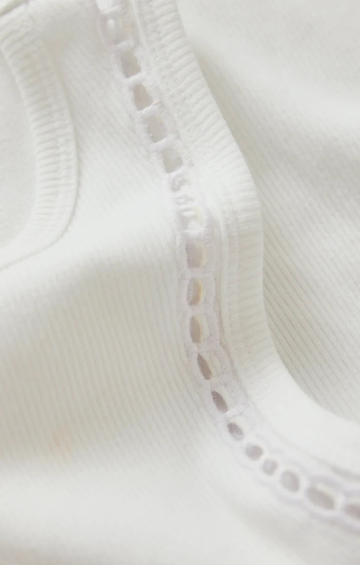 White Boa Rib Tank