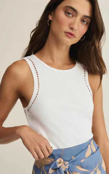 White Boa Rib Tank