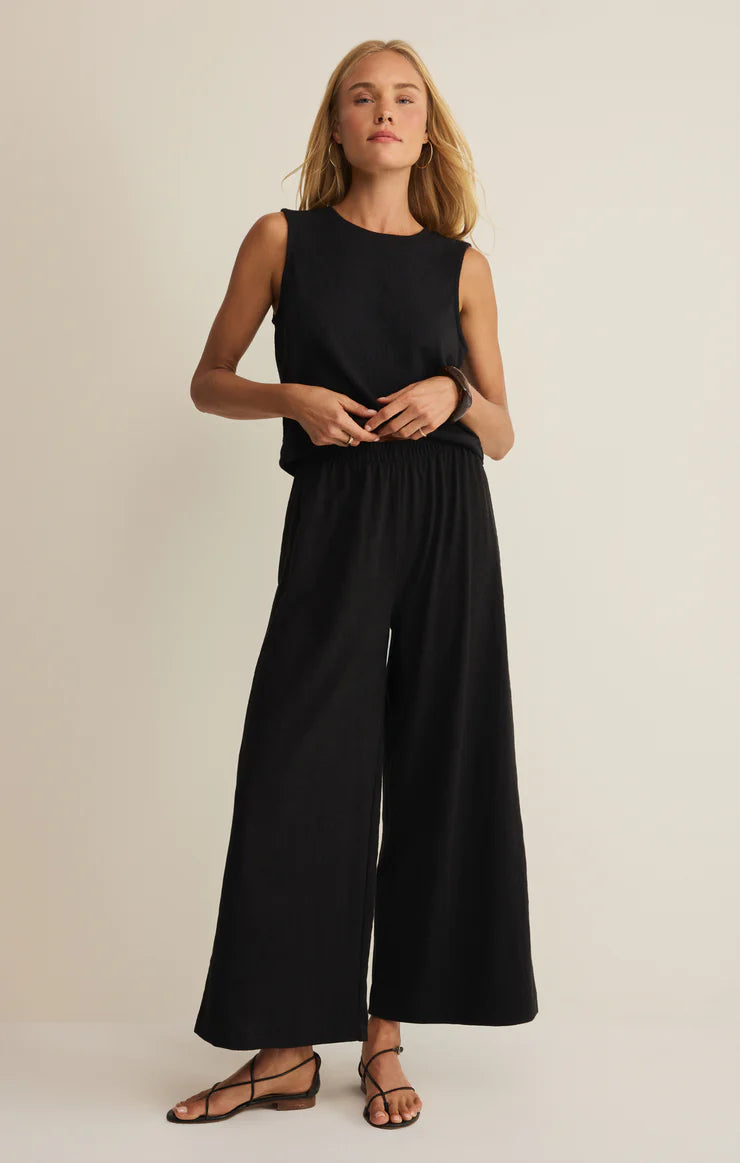 Black Sloane Textured Top
