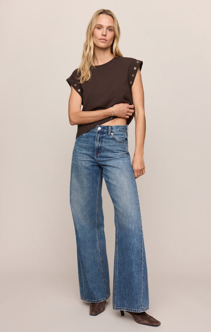 Dark Chocolate Camino Grommet Top