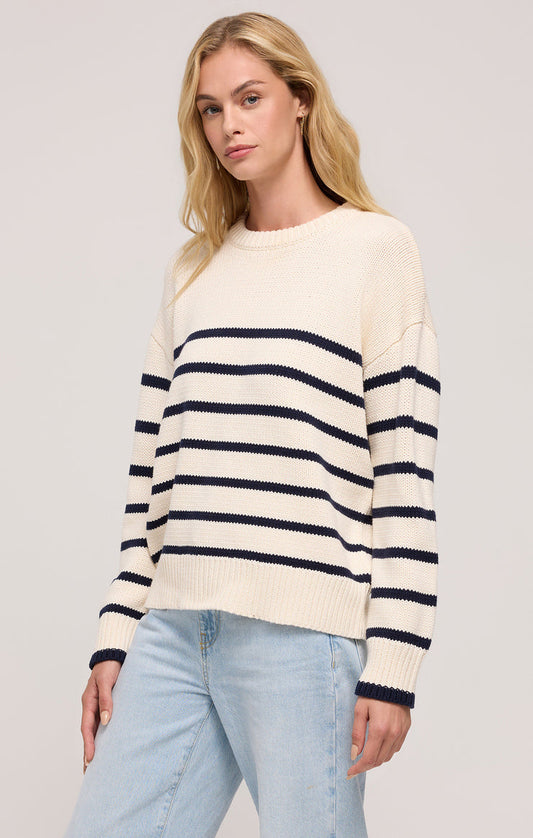 BOYFRIEND STRIPE SWEATER