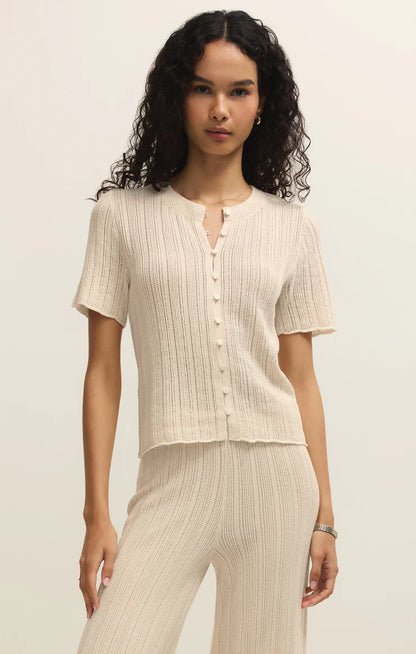 Linen Crochet Cardigan