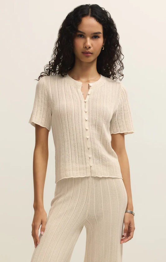 Linen Crochet Cardigan