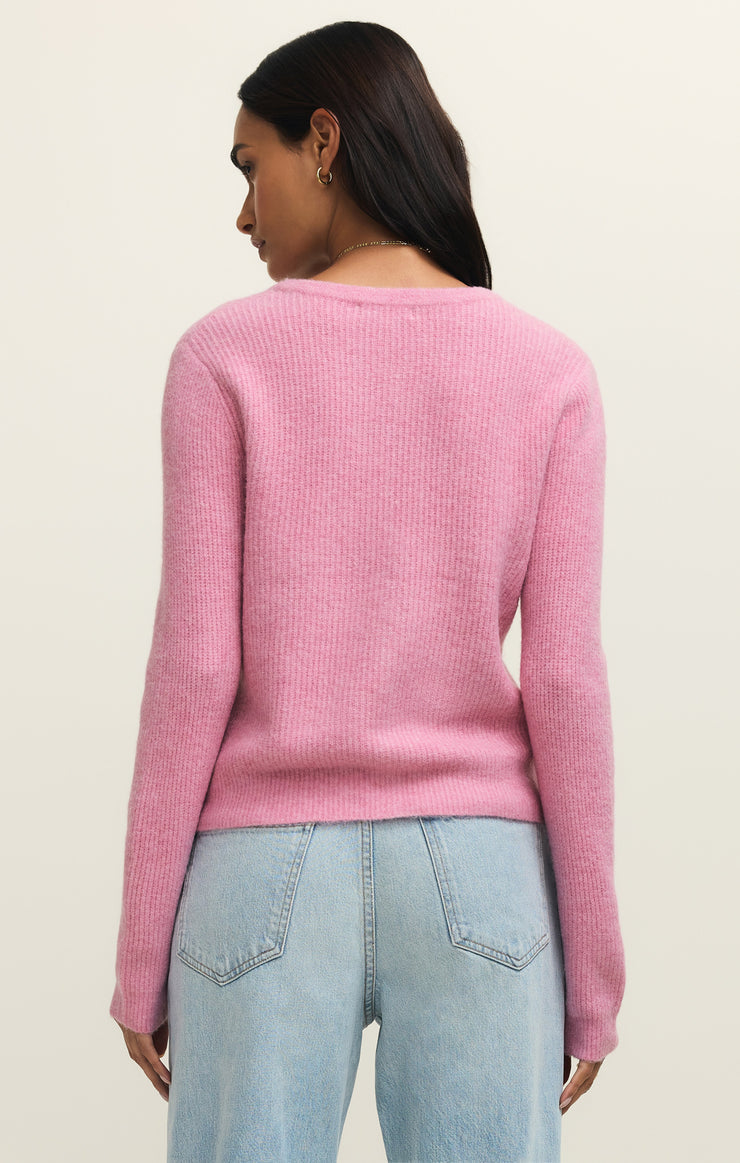Pink Crush Medina Cozy Rib Cardigan