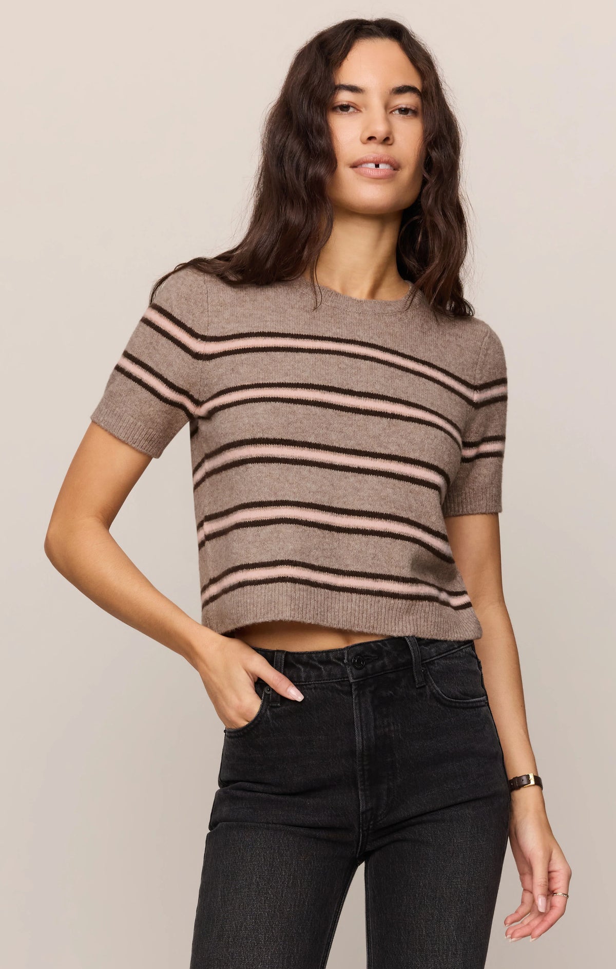 Heather Ash Gatewood Stripe Sweater