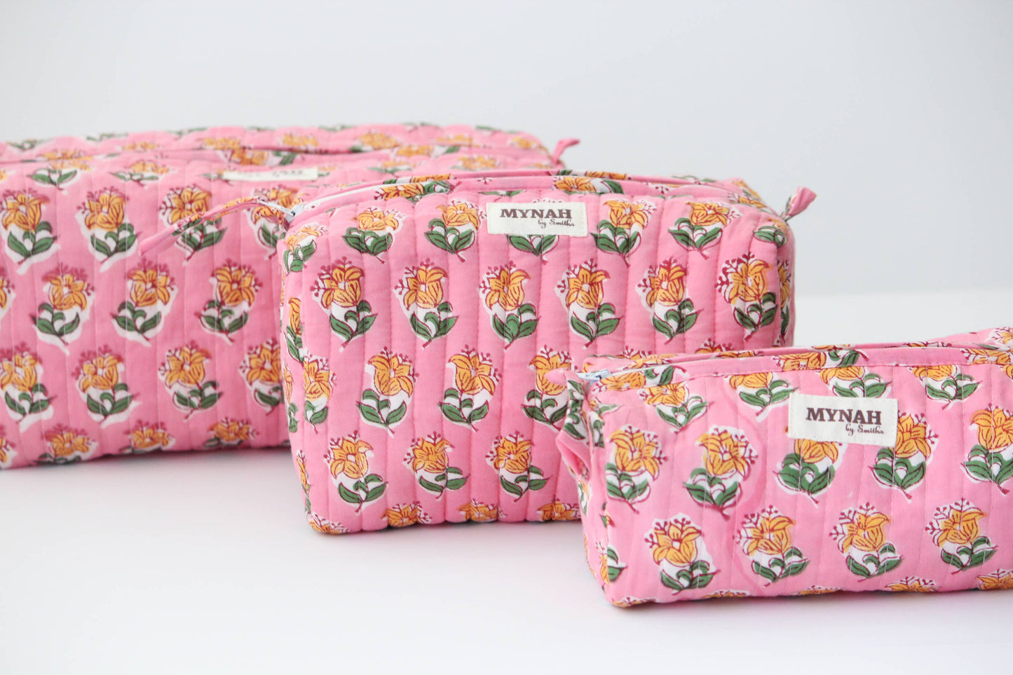 Set of 3 Bubblegum Print Travel Bag