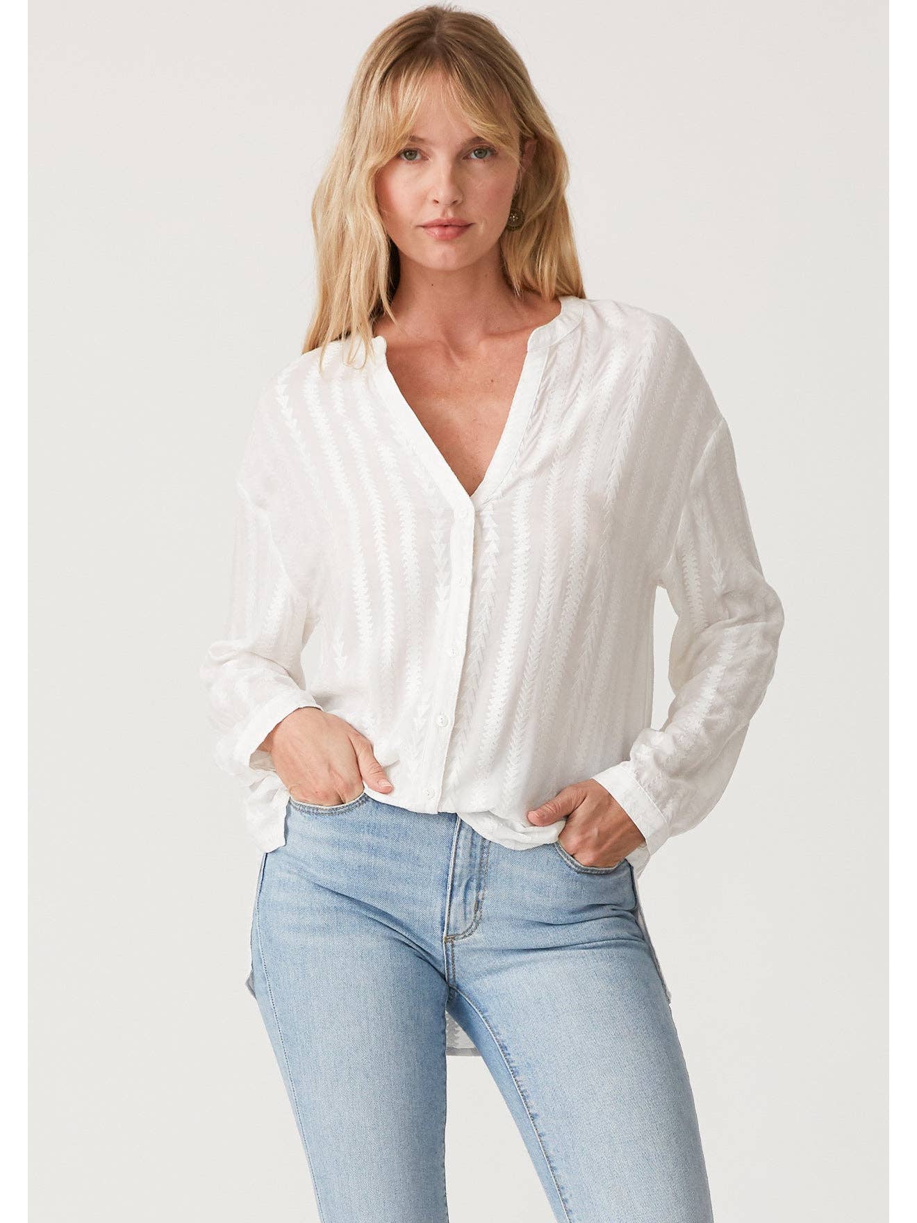 White Button Down Blouse