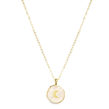 Shell with Moon Pendant Necklace