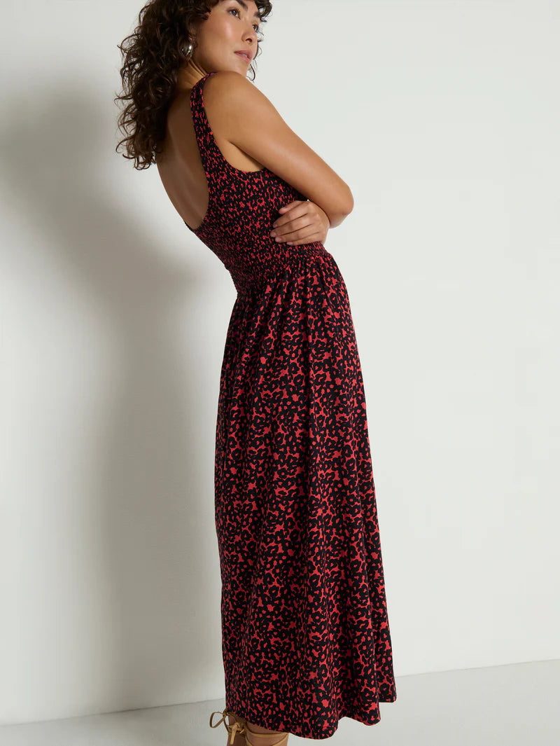 Adeline Midi Dress - Dancing Floral Flora