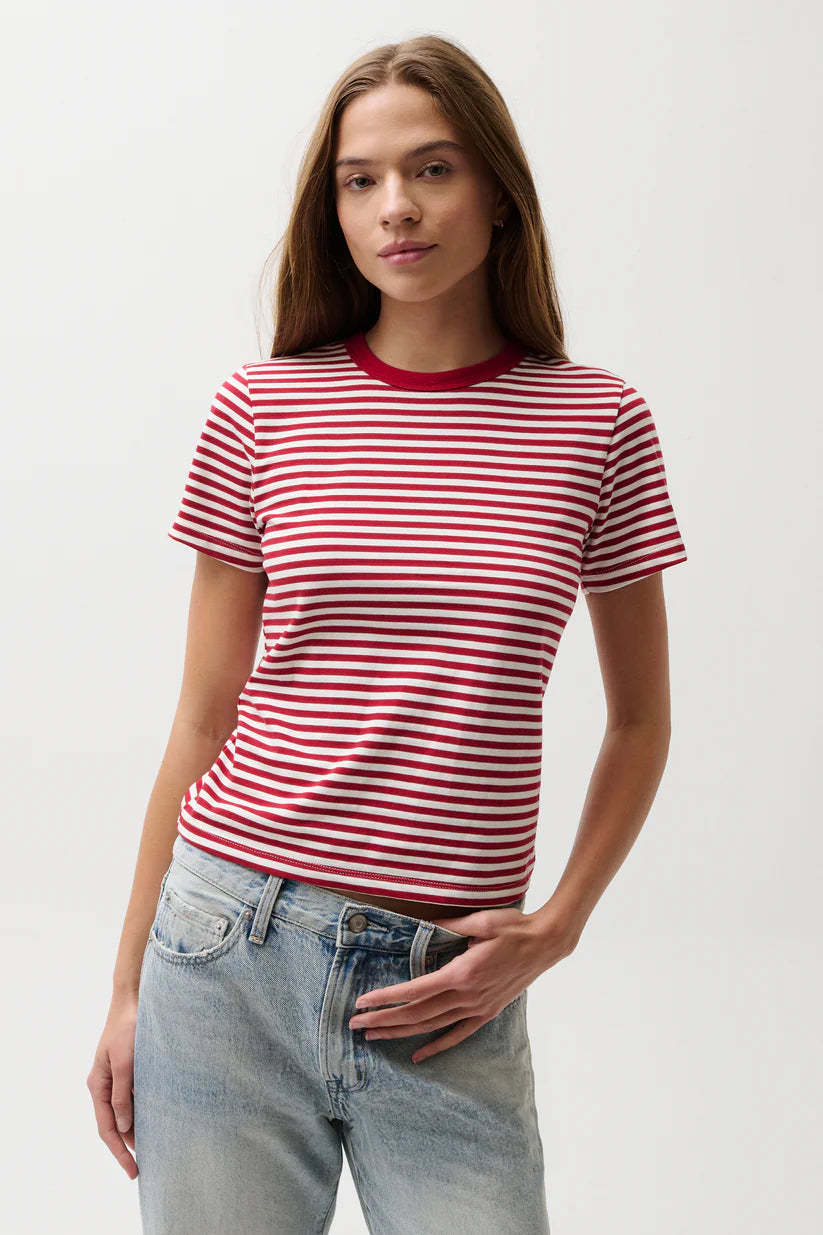 Red Stripe Alba Tee