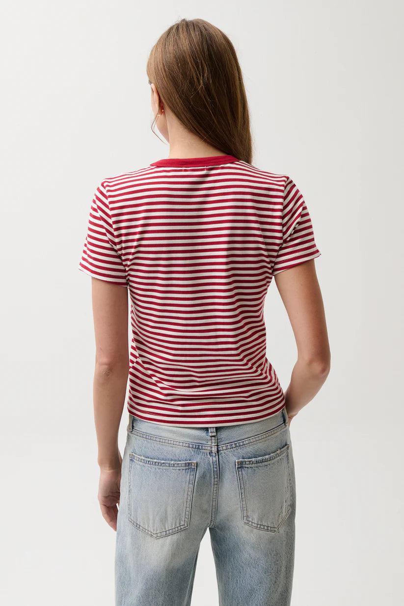 Red Stripe Alba Tee