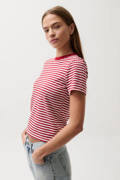 Red Stripe Alba Tee