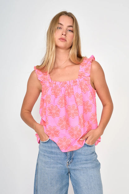 Alexi Top - Pink Floral