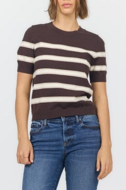 Chocolate Striped Amaris Top