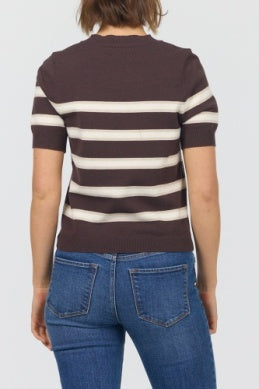 Chocolate Striped Amaris Top