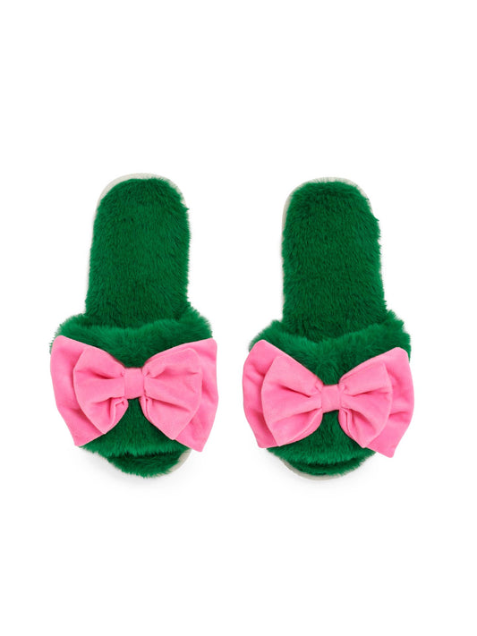 Green Noelle Slippers