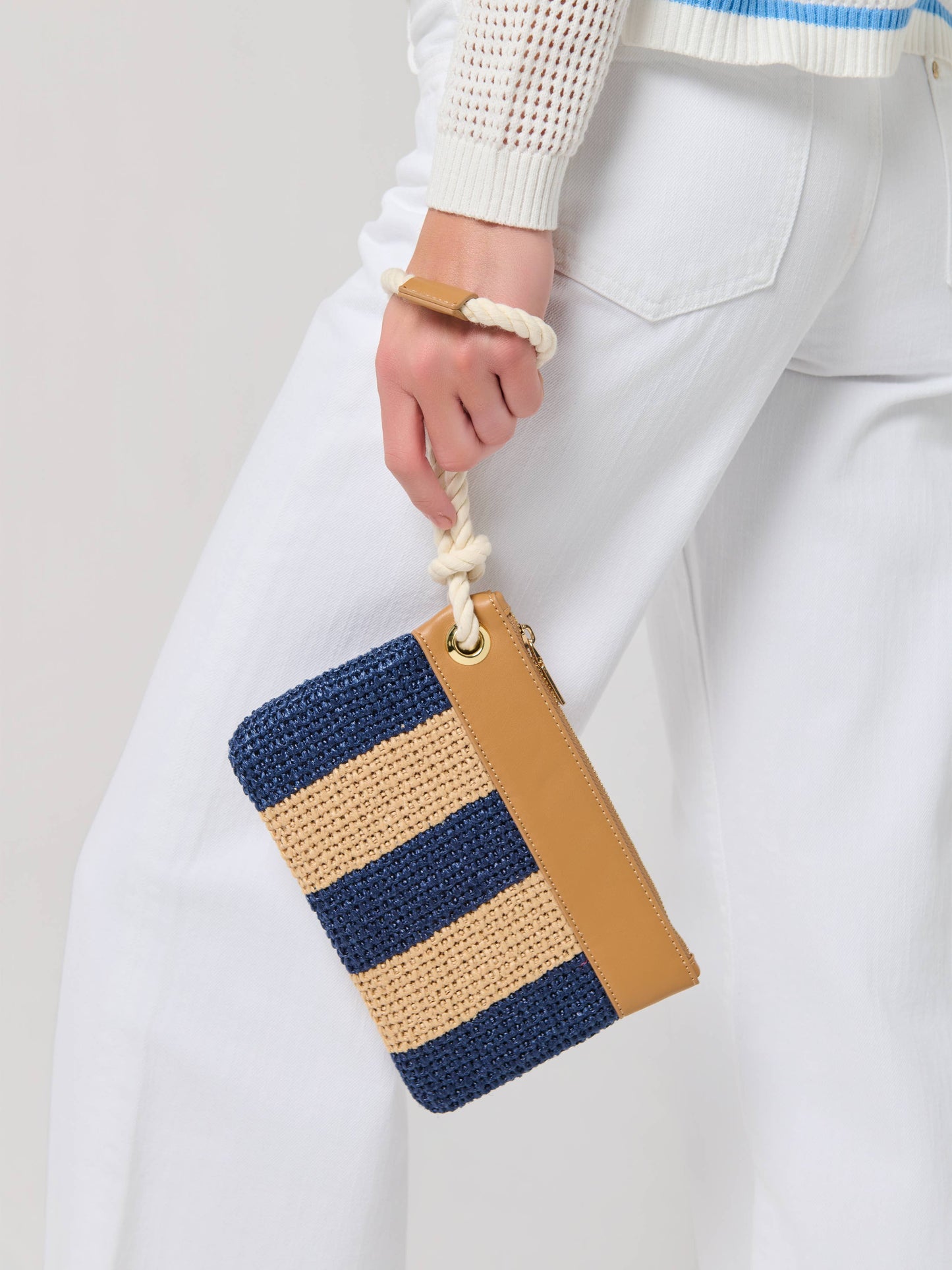 RINA WRISTLET: NAVY