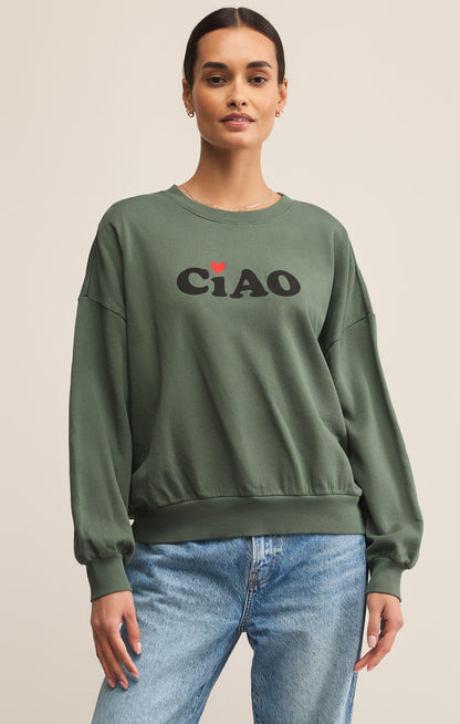 Green Ciao Sunday Sweatshirt