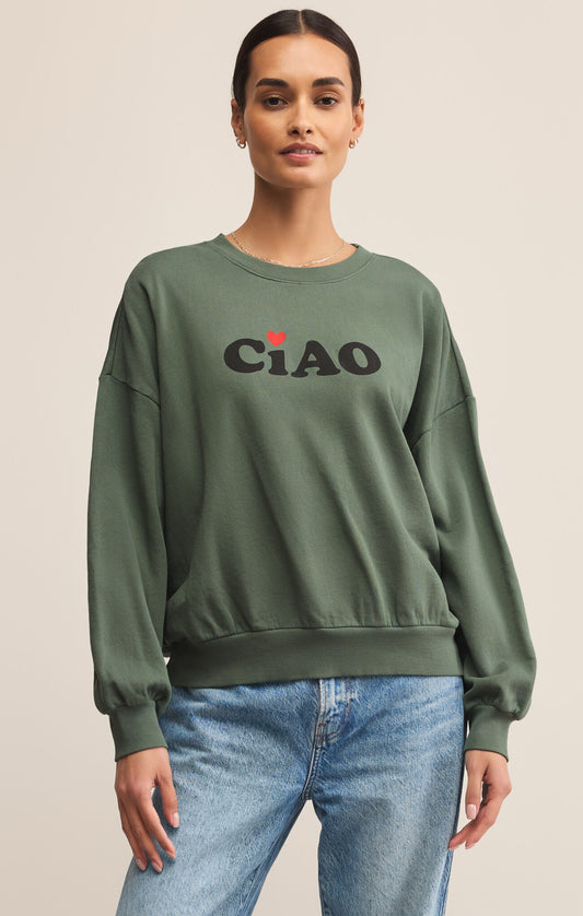 Green Ciao Sunday Sweatshirt