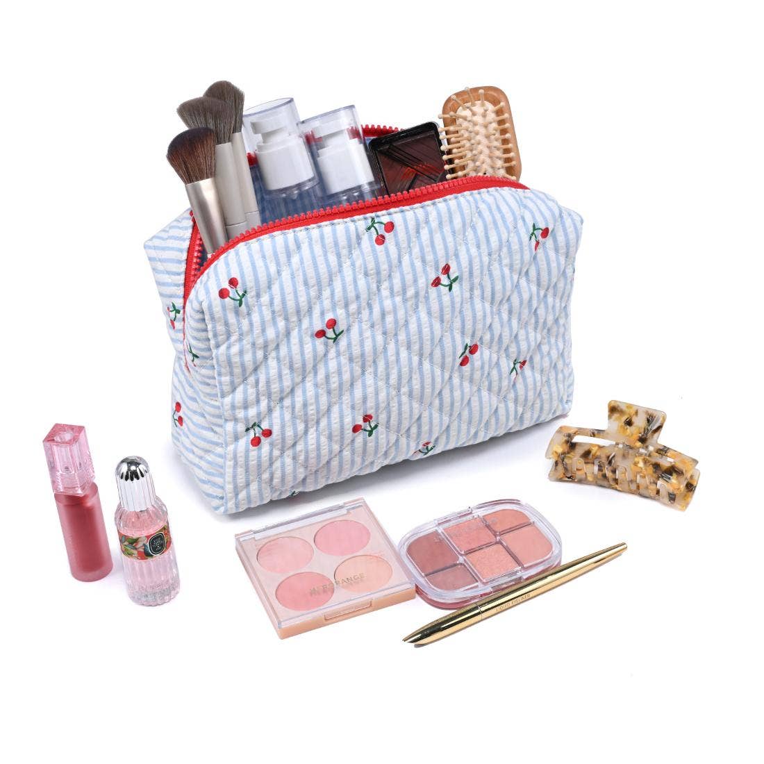 Blue Cherry Cosmetic & Travel Pouch